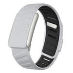 For WHOOP 5.0 Regular Silicone Sports Watch Band(Light Grey+Black)