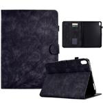 For Xiaomi Redmi Pad 2 Fortune Tree Embossed Leather Smart Tablet Case(Black)