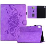 For Xiaomi Redmi Pad 2 Mandala Embossed Smart Leather Tablet Case(Light Purple)