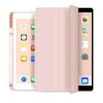 For iPad 10.2 / Air 2019 WIWU 3-folding Horizontal Flip PU Leather Case with Pen Slot & Holder & Wake-up / Sleep Function(Pink)