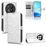 For Meizu Note 16 Pro Honeycomb Dot Texture Leather Phone Case(Silver)