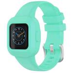 For GarminFit JR3 / Garmin Vivofit JR 3 xDfind Silver Steel Buckle Solid Color Silicone Watch Band(Teal)
