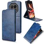 For Meizu Note 16 Magnetic Vertical Flip Leather Phone Case with Buckle(Blue)