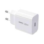 REMAX CA08 PD20W Type-C GaN Fast Charger, EU Plug(White)