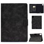 For iPad Air 2020 10.9 Cowhide Texture Horizontal Flip Leather Case with Holder & Card Slots & Sleep / Wake-up(Grey)