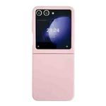 For Samsung Galaxy Z Flip6 Large Window Skin Feel PC Phone Case(Pink)