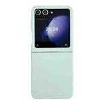 For Samsung Galaxy Z Flip5 Large Window Skin Feel PC Phone Case(Light Green)