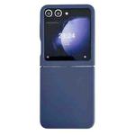 For Samsung Galaxy Z Flip5 Large Window Skin Feel PC Phone Case(Dark Blue)