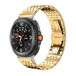 For Samsung Galaxy Watch8 20mm xDfind Seven-bead Solid Stainless Steel Watch Band(Gold)