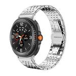 For Samsung Galaxy Watch8 22mm xDfind Seven-bead Solid Stainless Steel Watch Band(Silver)