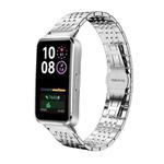 For Huawei Band 10 / 9 / 8 14mm xDfind Seven-bead Solid Stainless Steel Watch Band(Silver)
