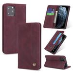 For iPhone 11 Pro POLA 008 Series Retro Magnetic Horizontal Flip Leather Casewith Holder & Card Slots(Red)