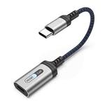 MH-306 USB-C / Type-C to 8 Pin Audio Earphone Adapter with Indicator Light(Blue Grey)