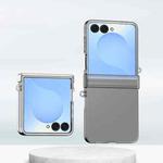 For Samsung Galaxy Z Flip7 5G Integrated Hinge Side Buckle PC Phone Case(Transparent)