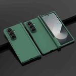 For Samsung Galaxy Z Fold7 5G Integrated Pen Slot Hinge Folding Phone Case, No Stylus(Green)
