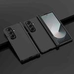 For Samsung Galaxy Z Fold7 5G Integrated Pen Slot Hinge Folding Phone Case, No Stylus(Black)