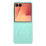 For Samsung Galaxy Z Flip7 5G Wave Texture MagSafe Skin Feel PC Phone Case(Mint Green)