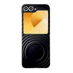 For Samsung Galaxy Z Flip6 / Flip5 Wave Texture MagSafe Skin Feel PC Phone Case(Black)