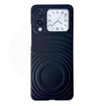For Huawei nova Flip Wave Texture MagSafe Skin Feel PC Phone Case(Black)