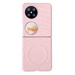 For Huawei Pocket 2 Wave Texture MagSafe Skin Feel PC Phone Case(Pink)