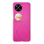For Huawei Pocket 2 Wave Texture MagSafe Skin Feel PC Phone Case(Rose Red)