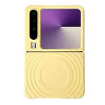 For Huawei Pura X Wave Texture MagSafe Skin Feel PC Phone Case(Yellow)
