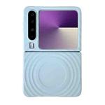 For Huawei Pura X Wave Texture MagSafe Skin Feel PC Phone Case(Light Blue)