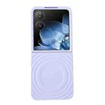 For Xiaomi Mix Flip Wave Texture MagSafe Skin Feel PC Phone Case(Purple)