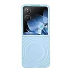 For Xiaomi Mix Flip Wave Texture MagSafe Skin Feel PC Phone Case(Light Blue)