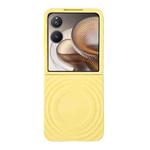 For Xiaomi Mix Flip 2 Wave Texture MagSafe Skin Feel PC Phone Case(Yellow)