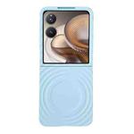 For Xiaomi Mix Flip 2 Wave Texture MagSafe Skin Feel PC Phone Case(Light Blue)