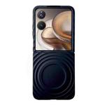 For Xiaomi Mix Flip 2 Wave Texture MagSafe Skin Feel PC Phone Case(Black)