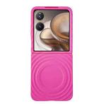 For Xiaomi Mix Flip 2 Wave Texture MagSafe Skin Feel PC Phone Case(Rose Red)
