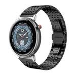 For Honor Watch Fit 22mm xDfind Seven-bead Solid Stainless Steel Watch Band(Black)