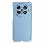 For Huawei Mate X6 Skin Meel PC Magnetic Hinge Folding Phone Case(Blue)