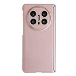 For Huawei Mate X6 Skin Meel PC Magnetic Hinge Folding Phone Case(Rose Gold)