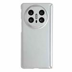 For Huawei Mate X6 Skin Meel PC Magnetic Hinge Folding Phone Case(Silver)