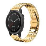 For Garmin Fenix 8/7S/6S/5S 20mm 18mm xDfind Seven-bead Solid Stainless Steel Watch Band(Gold)