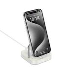 hoco CQ16B Astute 2 in 1 Desktop Wireless Charger(White)