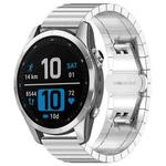 For Garmin Fenix 8/7S/6S/5S 20mm 18mm xDfind One-bead Bamboo Solid Stainless Steel Watch Band(Silver)