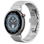 For Honor Watch Fit 22mm xDfind One-bead Bamboo Solid Stainless Steel Watch Band(Silver)
