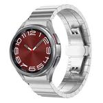 For Samsung Galaxy Watch 7 / 6 / 5 / FE 20mm xDfind One-bead Bamboo Solid Stainless Steel Watch Band(Silver)