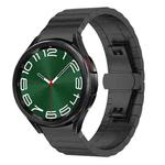 For Samsung Galaxy Watch 7 / 6 / 5 / FE 20mm xDfind One-bead Bamboo Solid Stainless Steel Watch Band(Black)