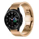 For Samsung Galaxy Watch 7 / 6 / 5 / FE 20mm xDfind One-bead Bamboo Solid Stainless Steel Watch Band(Rose Gold)