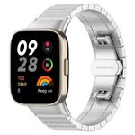 For Redmi Watch 3 20mm xDfind One-bead Bamboo Solid Stainless Steel Watch Band(Silver)
