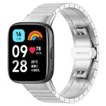 For Redmi Watch 3 Active / Lite 20mm xDfind One-bead Bamboo Solid Stainless Steel Watch Band(Silver)