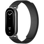 14mm xDfind Flat Head Litchi Texture Magnetic Silicone Watch Band(Black)