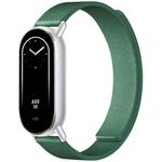 14mm xDfind Flat Head Litchi Texture Magnetic Silicone Watch Band(Dark Green)
