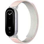 14mm xDfind Flat Head Litchi Texture Magnetic Silicone Watch Band(Pink Sstarlight)