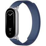 14mm xDfind Flat Head Litchi Texture Magnetic Silicone Watch Band(Midnight Blue)